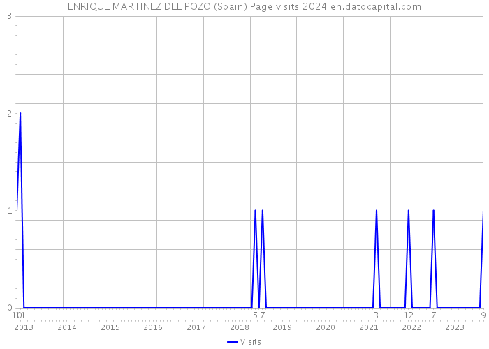ENRIQUE MARTINEZ DEL POZO (Spain) Page visits 2024 