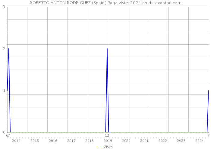 ROBERTO ANTON RODRIGUEZ (Spain) Page visits 2024 