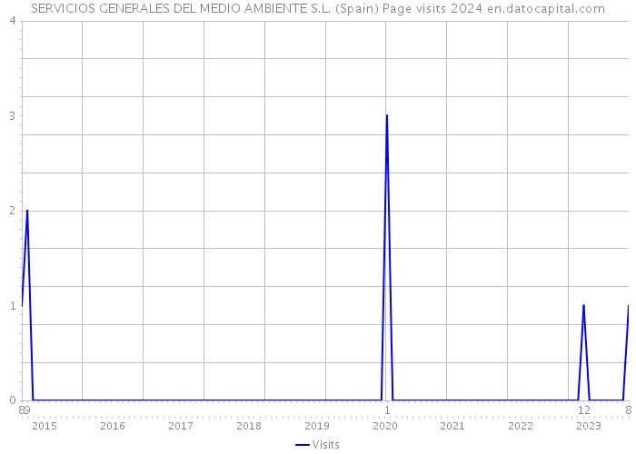 SERVICIOS GENERALES DEL MEDIO AMBIENTE S.L. (Spain) Page visits 2024 