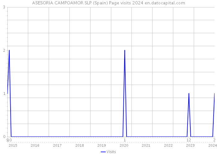 ASESORIA CAMPOAMOR SLP (Spain) Page visits 2024 