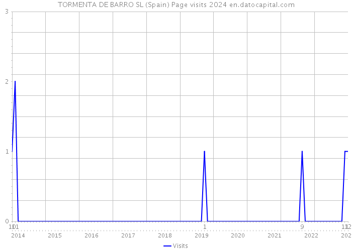 TORMENTA DE BARRO SL (Spain) Page visits 2024 