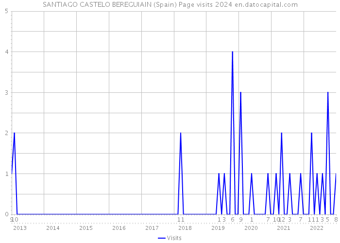 SANTIAGO CASTELO BEREGUIAIN (Spain) Page visits 2024 