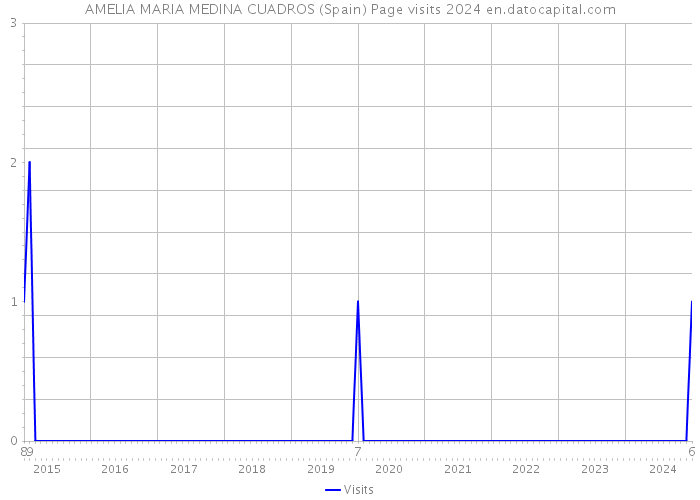 AMELIA MARIA MEDINA CUADROS (Spain) Page visits 2024 