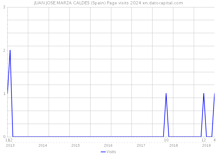JUAN JOSE MARZA CALDES (Spain) Page visits 2024 