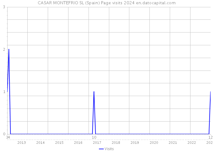 CASAR MONTEFRIO SL (Spain) Page visits 2024 