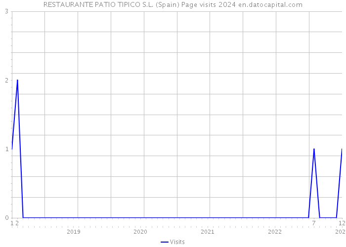 RESTAURANTE PATIO TIPICO S.L. (Spain) Page visits 2024 
