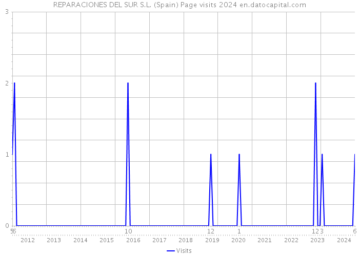 REPARACIONES DEL SUR S.L. (Spain) Page visits 2024 