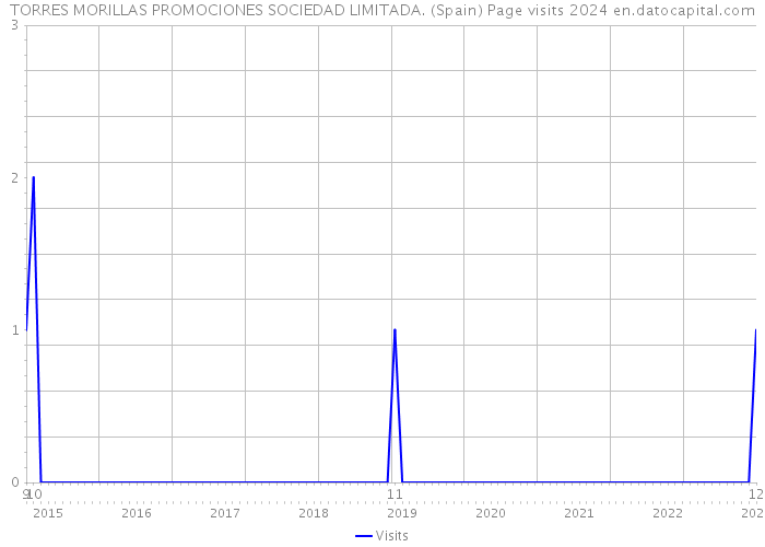 TORRES MORILLAS PROMOCIONES SOCIEDAD LIMITADA. (Spain) Page visits 2024 