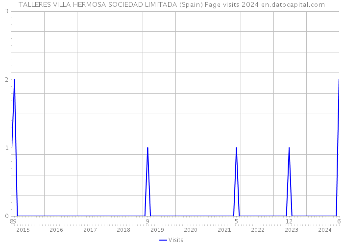 TALLERES VILLA HERMOSA SOCIEDAD LIMITADA (Spain) Page visits 2024 