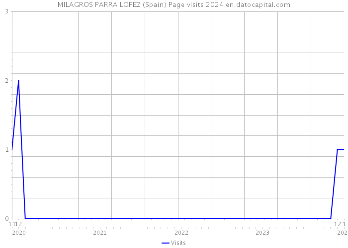 MILAGROS PARRA LOPEZ (Spain) Page visits 2024 