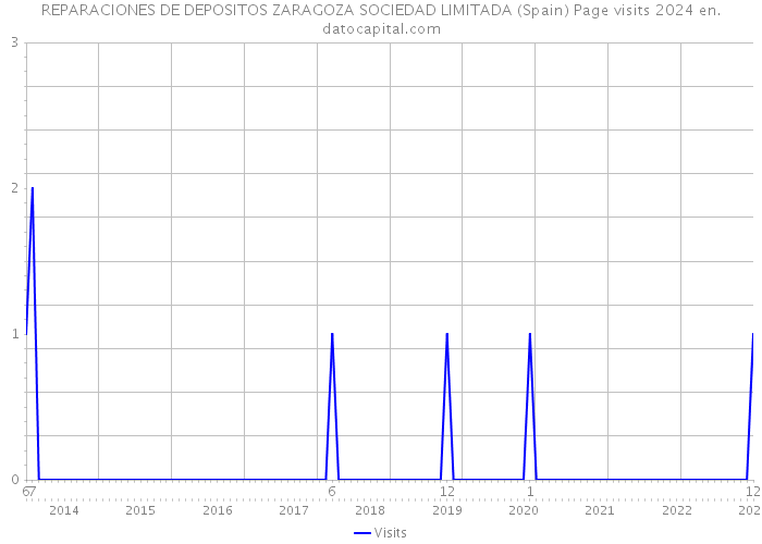 REPARACIONES DE DEPOSITOS ZARAGOZA SOCIEDAD LIMITADA (Spain) Page visits 2024 