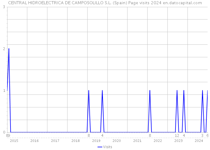 CENTRAL HIDROELECTRICA DE CAMPOSOLILLO S.L. (Spain) Page visits 2024 