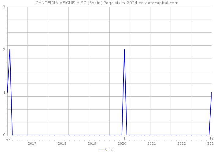 GANDEIRIA VEIGUELA,SC (Spain) Page visits 2024 