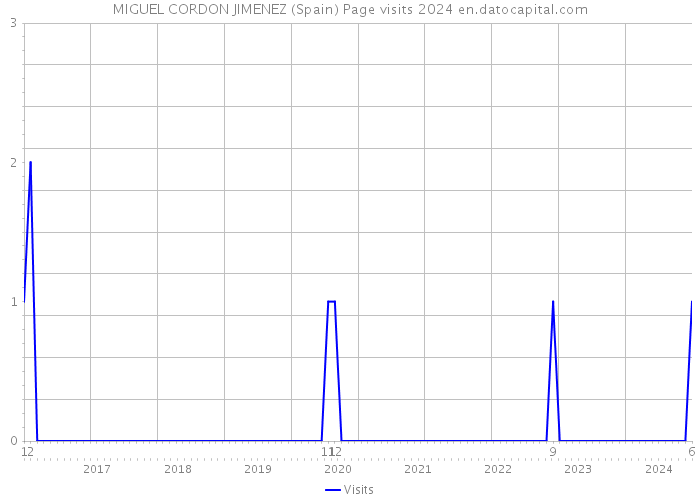 MIGUEL CORDON JIMENEZ (Spain) Page visits 2024 