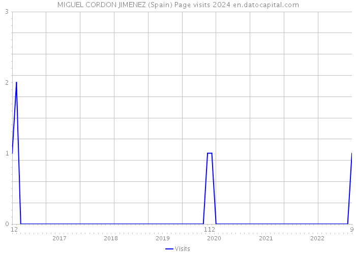 MIGUEL CORDON JIMENEZ (Spain) Page visits 2024 