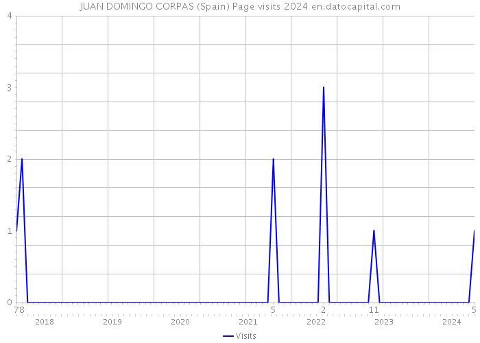JUAN DOMINGO CORPAS (Spain) Page visits 2024 
