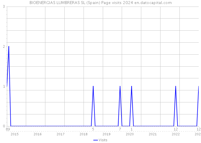 BIOENERGIAS LUMBRERAS SL (Spain) Page visits 2024 