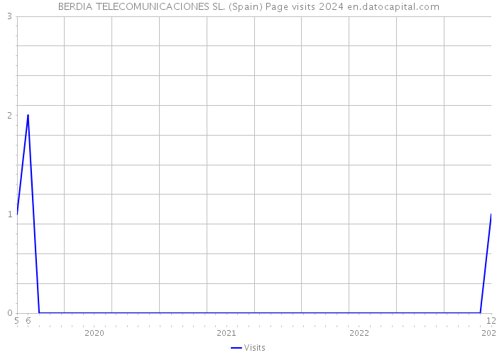 BERDIA TELECOMUNICACIONES SL. (Spain) Page visits 2024 