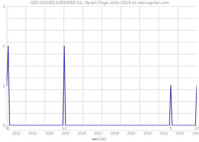 GES-SALNES ASESORES S.L. (Spain) Page visits 2024 