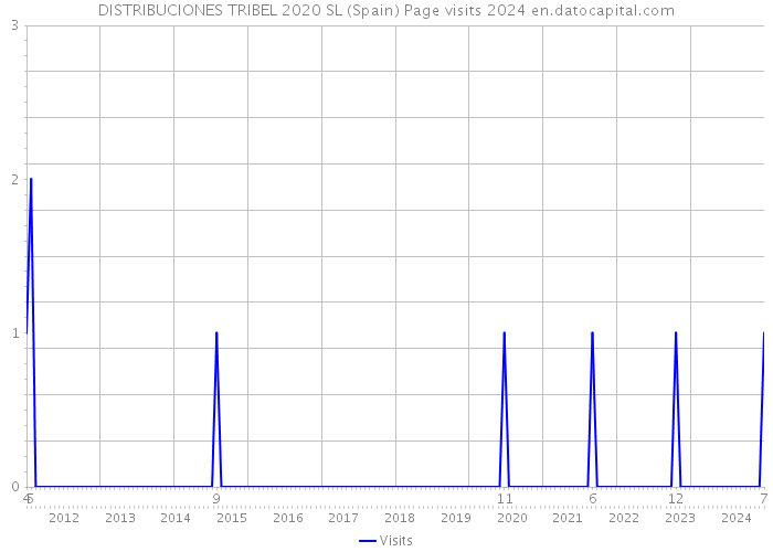 DISTRIBUCIONES TRIBEL 2020 SL (Spain) Page visits 2024 