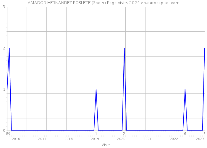 AMADOR HERNANDEZ POBLETE (Spain) Page visits 2024 