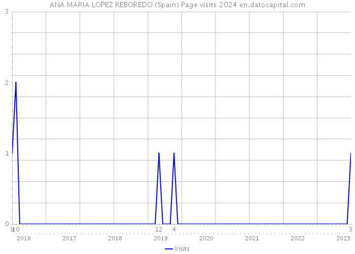 ANA MARIA LOPEZ REBOREDO (Spain) Page visits 2024 