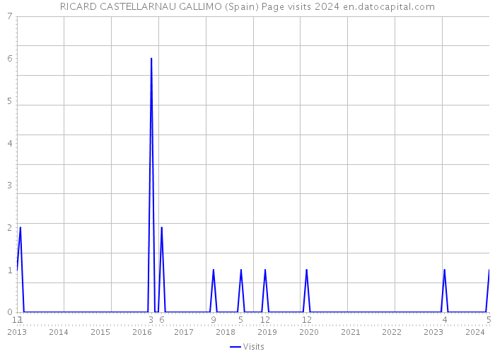 RICARD CASTELLARNAU GALLIMO (Spain) Page visits 2024 