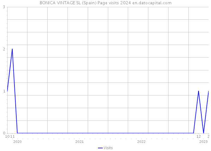 BONICA VINTAGE SL (Spain) Page visits 2024 