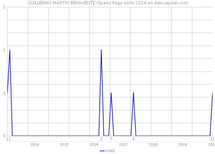 GUILLERMO MARTIN BENAVENTE (Spain) Page visits 2024 