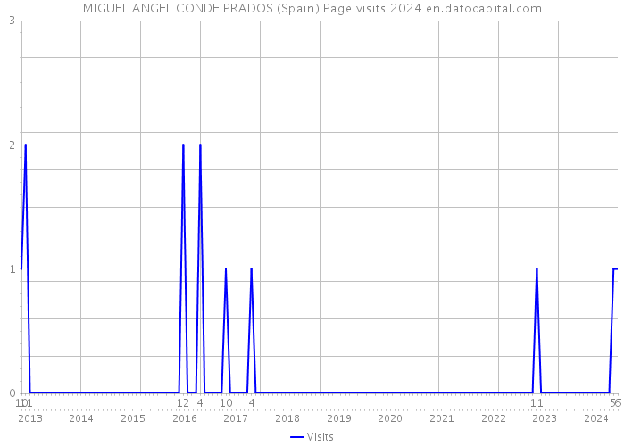 MIGUEL ANGEL CONDE PRADOS (Spain) Page visits 2024 