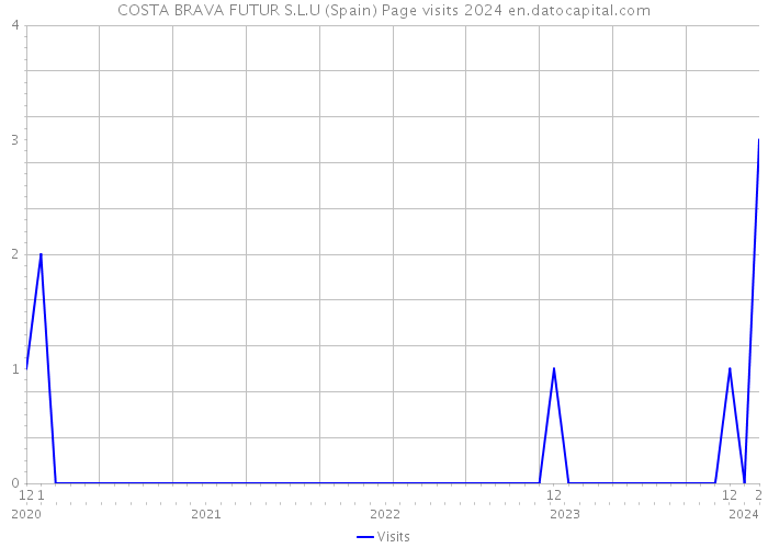 COSTA BRAVA FUTUR S.L.U (Spain) Page visits 2024 