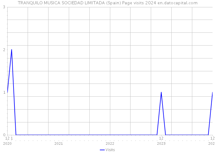 TRANQUILO MUSICA SOCIEDAD LIMITADA (Spain) Page visits 2024 