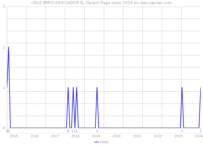 CRUZ ERRO ASOCIADOS SL (Spain) Page visits 2024 