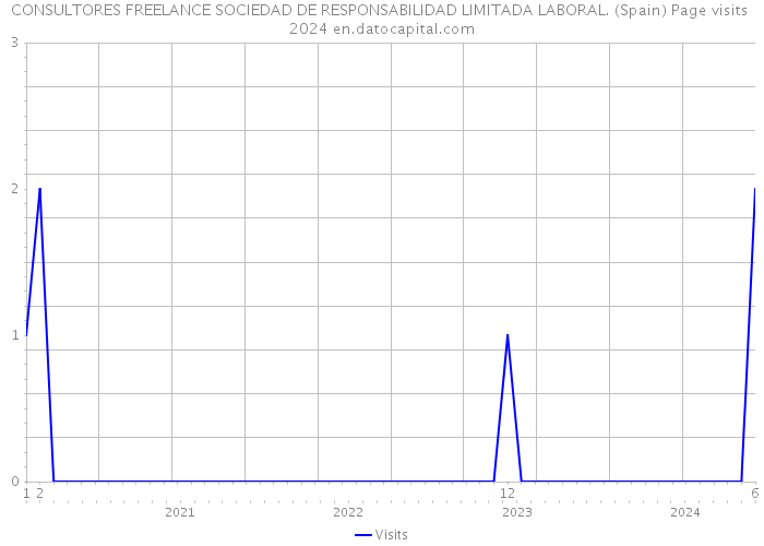 CONSULTORES FREELANCE SOCIEDAD DE RESPONSABILIDAD LIMITADA LABORAL. (Spain) Page visits 2024 