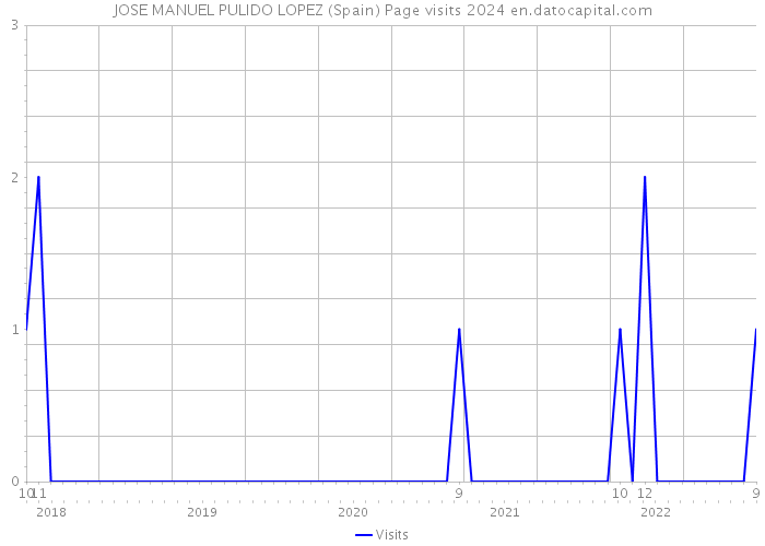 JOSE MANUEL PULIDO LOPEZ (Spain) Page visits 2024 