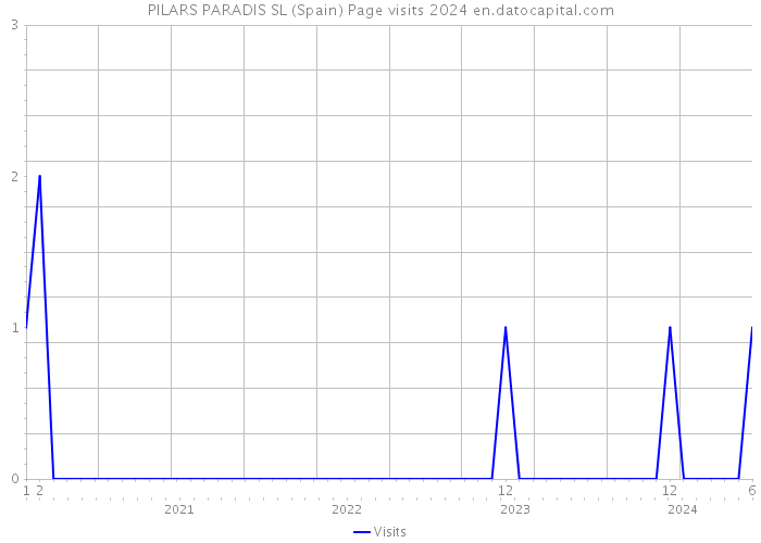 PILARS PARADIS SL (Spain) Page visits 2024 