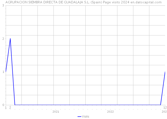 AGRUPACION SIEMBRA DIRECTA DE GUADALAJA S.L. (Spain) Page visits 2024 