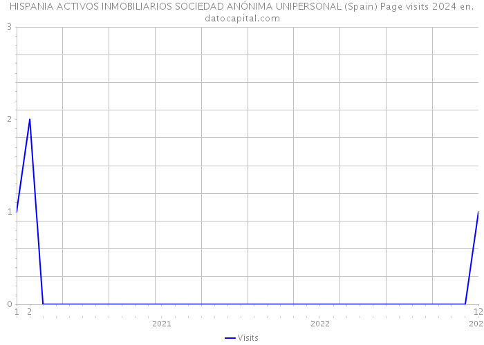 HISPANIA ACTIVOS INMOBILIARIOS SOCIEDAD ANÓNIMA UNIPERSONAL (Spain) Page visits 2024 