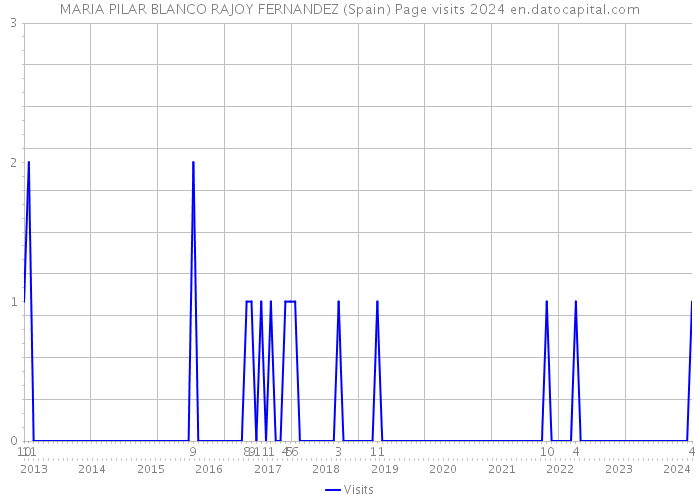MARIA PILAR BLANCO RAJOY FERNANDEZ (Spain) Page visits 2024 