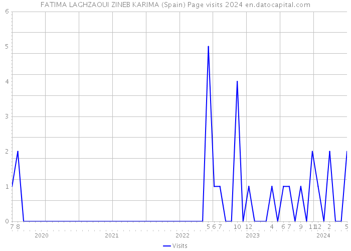 FATIMA LAGHZAOUI ZINEB KARIMA (Spain) Page visits 2024 