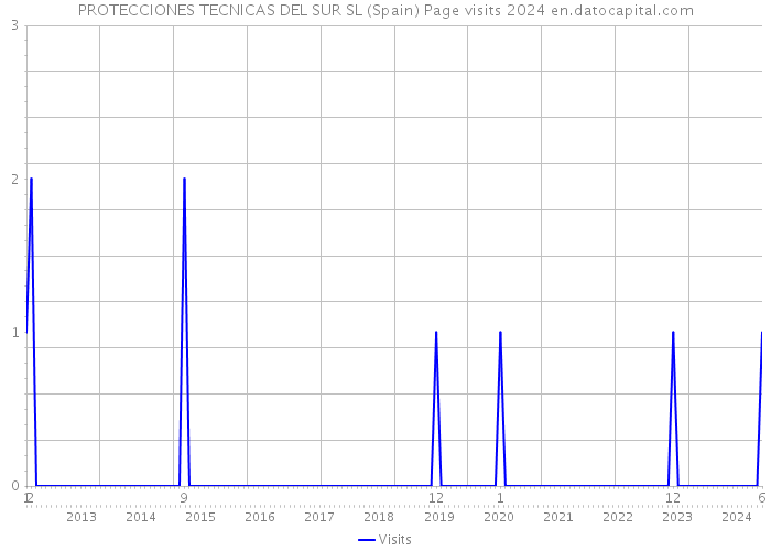PROTECCIONES TECNICAS DEL SUR SL (Spain) Page visits 2024 