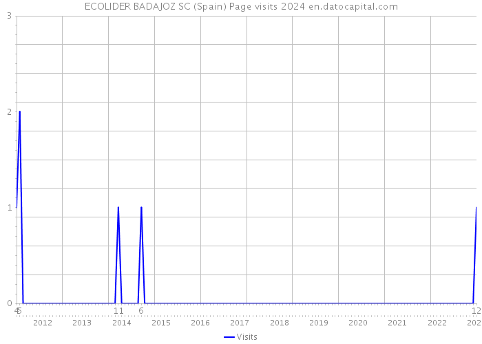 ECOLIDER BADAJOZ SC (Spain) Page visits 2024 