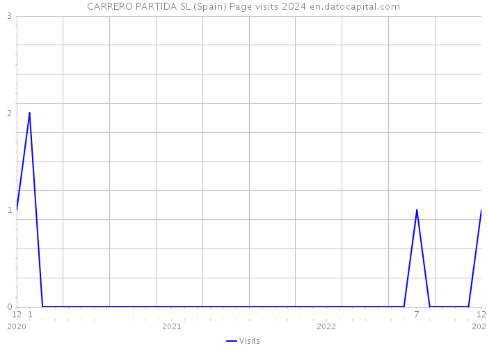 CARRERO PARTIDA SL (Spain) Page visits 2024 
