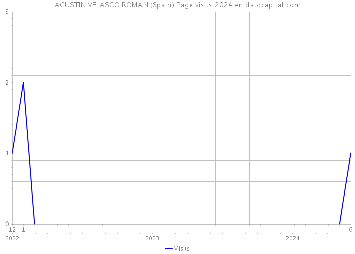 AGUSTIN VELASCO ROMAN (Spain) Page visits 2024 