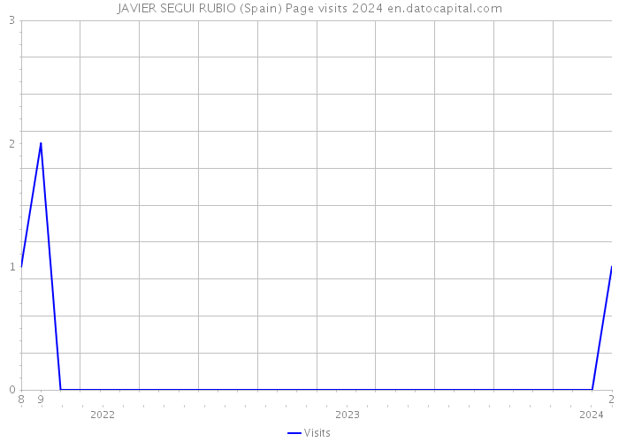 JAVIER SEGUI RUBIO (Spain) Page visits 2024 
