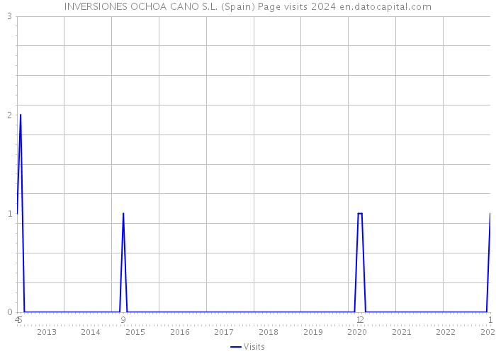 INVERSIONES OCHOA CANO S.L. (Spain) Page visits 2024 