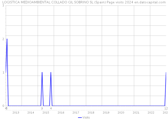 LOGISTICA MEDIOAMBIENTAL COLLADO GIL SOBRINO SL (Spain) Page visits 2024 