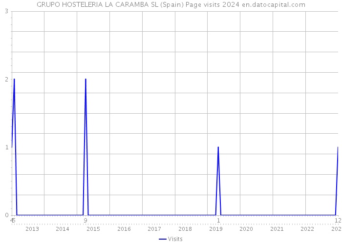 GRUPO HOSTELERIA LA CARAMBA SL (Spain) Page visits 2024 