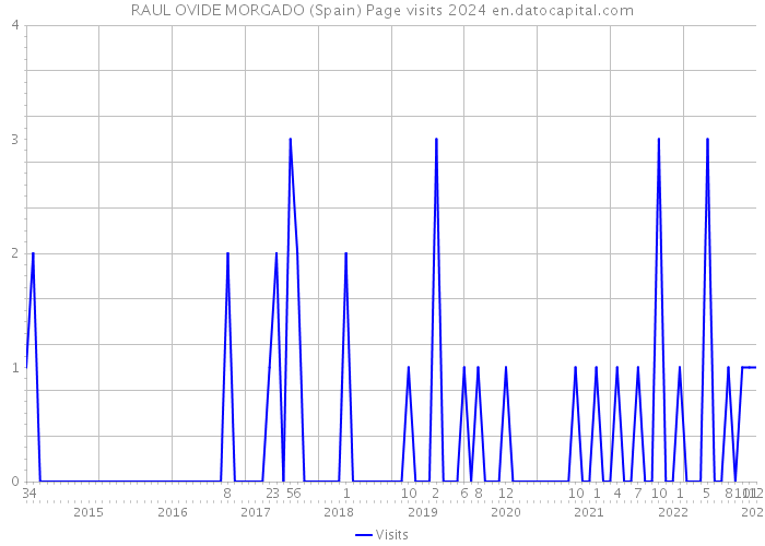 RAUL OVIDE MORGADO (Spain) Page visits 2024 