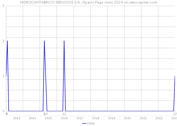HIDROCANTABRICO SERVICIOS S.A. (Spain) Page visits 2024 